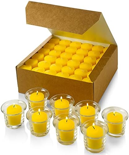 Set of 72 Votive Citronella Candles - Summer Scented Candles - for Indoor/Outdoor Use - 10 Hour Burn Time - Made in USA - Image 2