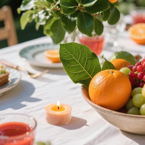 Scented Tea Lights Candles, Citrus Sunburst, 16 Pack – Vibrant Orange Scented Tealight Candles – 100% Palm Wax, 6 Hour Burn Aromatherapy Tea Light Votive Candle for Holiday Gatherings, Festive Decor - Image 3