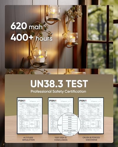 Homemory 12-Pack Remote Flameless LED Battery Tea Light Candles, 400+Hrs - Image 3