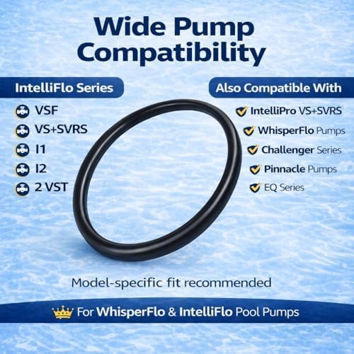 350013 Lid O-Ring Replacement – Compatible with WhisperFlo & IntelliFlo Pool and Spa Pumps – Pump Trap Lid Seal