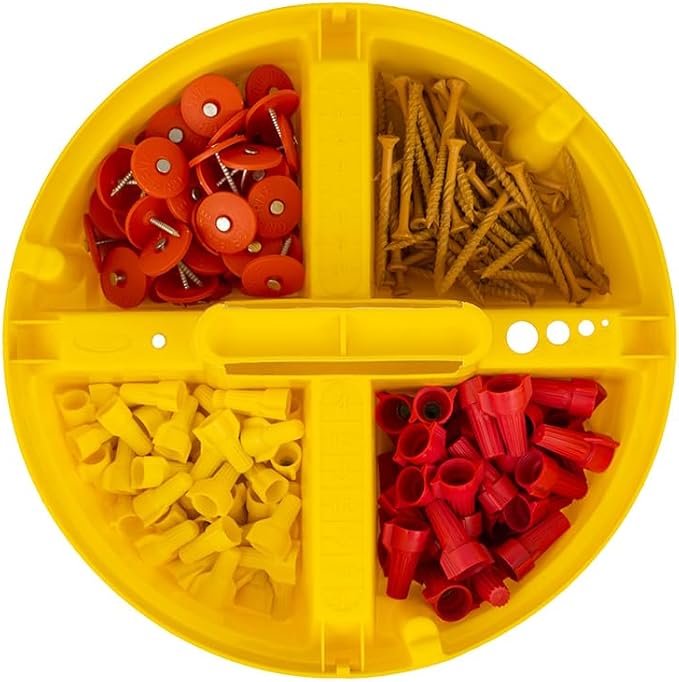 Bucket Boss - Bucket Stacker Small Parts Organizer, Bucket Organization (15051), Yellow (Pack of 2)