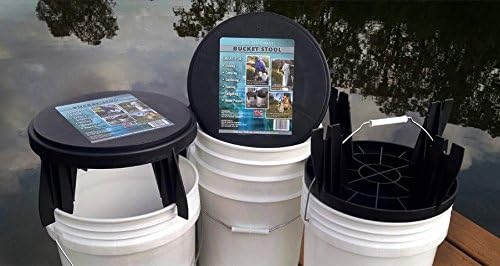 Chair for 3.5 Gallon and 5 Gallon Buckets Used for Fishing Chair, Camping Lid, Gardening Seat, Hunting, Tailgating, and Cleaning (1 Pack)