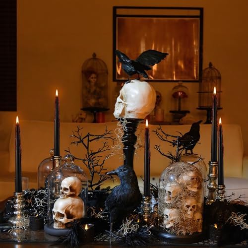 24 Pack 10-Inch Black Bleeding Taper Candles, Vampire Tears Dripping Effect Candles – Unscented Drip Style for Halloween, Christmas, Rituals, Gothic Wedding & Themed Party Decor - Image 7