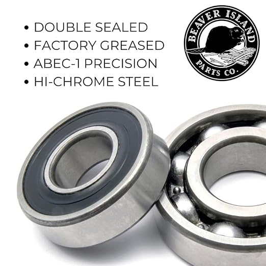 Beaver Island Pool Pump Motor Bearing Repair Kit, Motor B668, Replacement | Chromium Steel, Double-Sealed & Pre-Lubricated 2-bearing Set; Replaces Worn or Noisy Pool Pump Motor Bearings; 48 & 56 Frame
