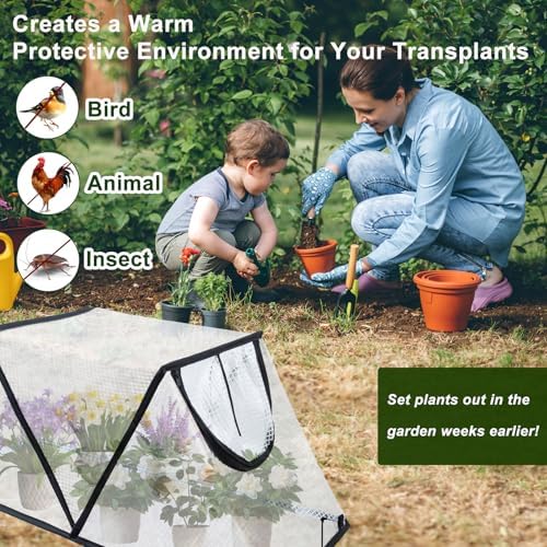 2 Pcs Garden Covers for Raised Beds Garden Protection from Animals 31×13×14 - Image 3