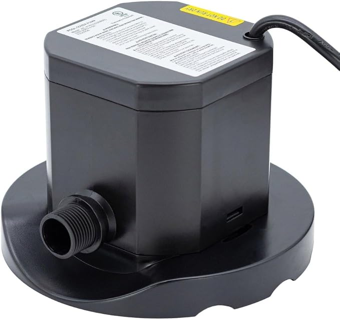 Rx Clear Submersible Cover Pump for Above Ground and Inground Pool 800 GPH | Including Easy Clean Filter Pad and 25-Foot Power Cord | Retain The Life of Your Winter Cover