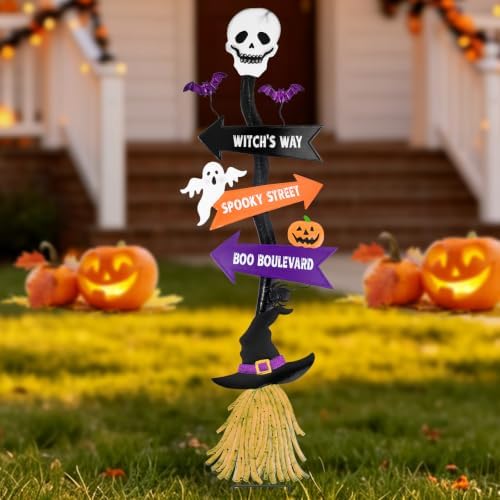 Halloween Yard Stakes Outdoor Decorations, 47.8” Halloween Yard Signs - Image 3