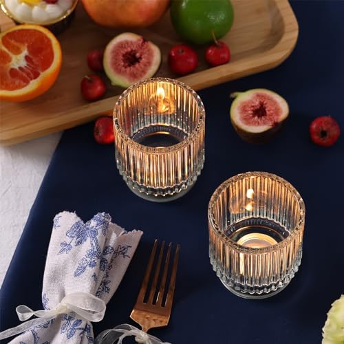 Glass Votive Candle Holder Decor 8 Pcs, Tea Lights Holders - Image 4