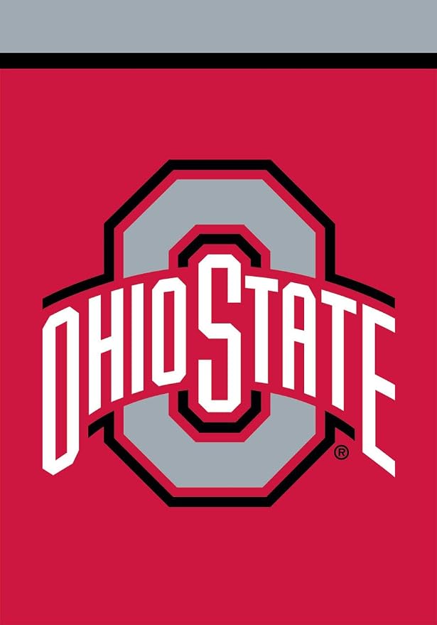 Briarwood Lane House Flag 40x28 For Outdoor Ohio State Buckeyes NCAA Licensed House Flag
