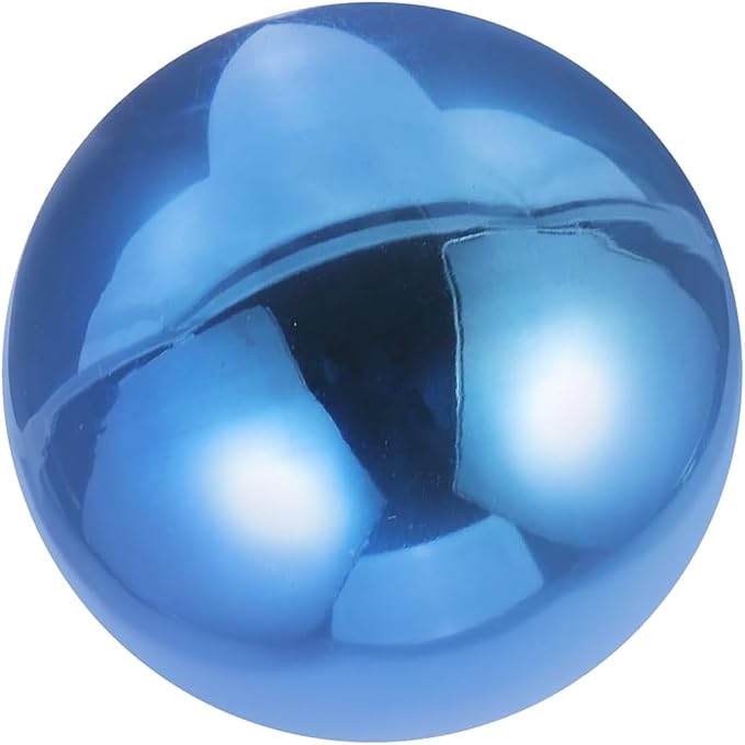 Stainless Steel Gazing Ball for Garden Decor | 4.72 Inch Mirror Reflective Hanging Ball for Outdoor Spaces | Metal Gazing Balls for Garden Decoration(Blue)