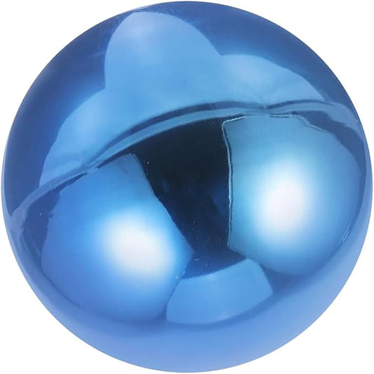 Stainless Steel Gazing Ball for Garden Decor | 4.72 Inch Mirror Reflective Hanging Ball for Outdoor Spaces | Metal Gazing Balls for Garden Decoration(Blue)