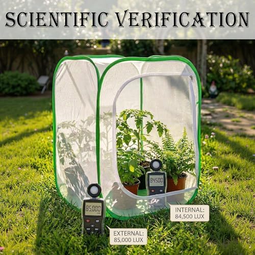 24" Garden Mesh Plant Tent Enclosure, Pop-Up Cage Plant Cover Pest Protection Guard for Fruit, Vegetables, Flowers and Herbs （16" x 16" x 24" ） - Image 3