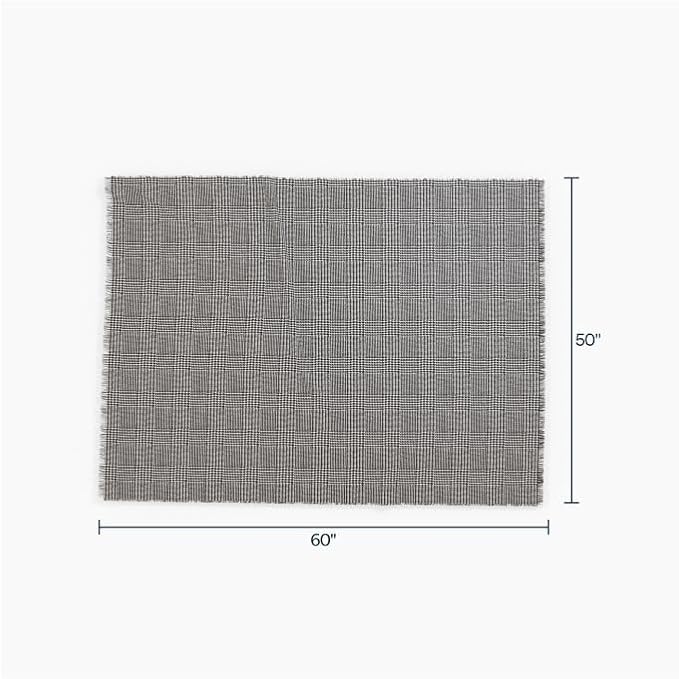Outer Insect-Repellent Throw Blanket with Bug Shield Technology,Lightweight Outdoor Blanket for Backyard,Camping,Picnic and Beach,Houndstooth,50”W x 60”