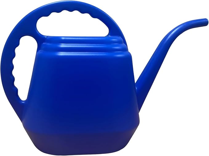 KP KOOL PRODUCTS One Gallon Blue Watering Can – Durable Plastic Indoor & Outdoor Plant Waterer – Lightweight Garden Tool with Easy Pour Spout – Ideal for Flowers, Herbs, Lawns & Houseplants – 1 Pack