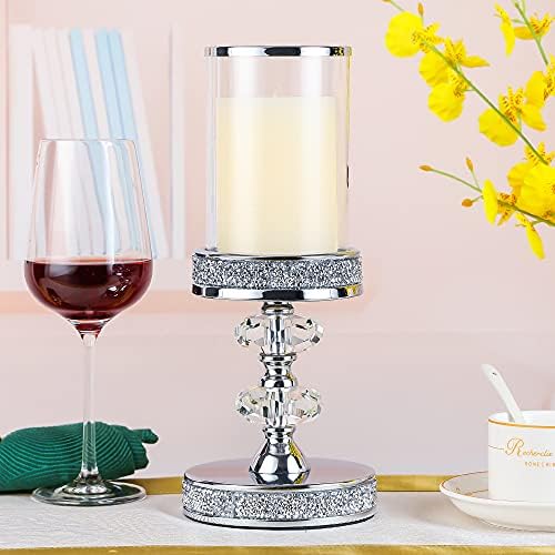 Pillar Candle Holders, Candle Holders for Pillar Candle, Crystal Candlesticks Holder for Home Decor, Wedding, Events, Coffee Dining Table CH048MD - Image 6