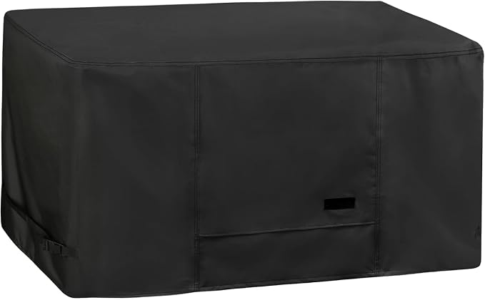 NettyPro Deck Box Cover Outdoor Waterproof Storage Bench Cover for Rectangular Deck Box, 50 x 21 x 23 inch, Black