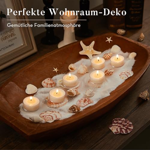 Unscented Soy Tea Lights Candles 25 Pack Bulk,4 Hour Clean Burn Tea Candles - Image 7