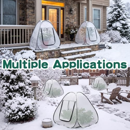 4 Pcs Plant Covers Freeze Protection, 28 x 28 x 30 in, White - Image 5