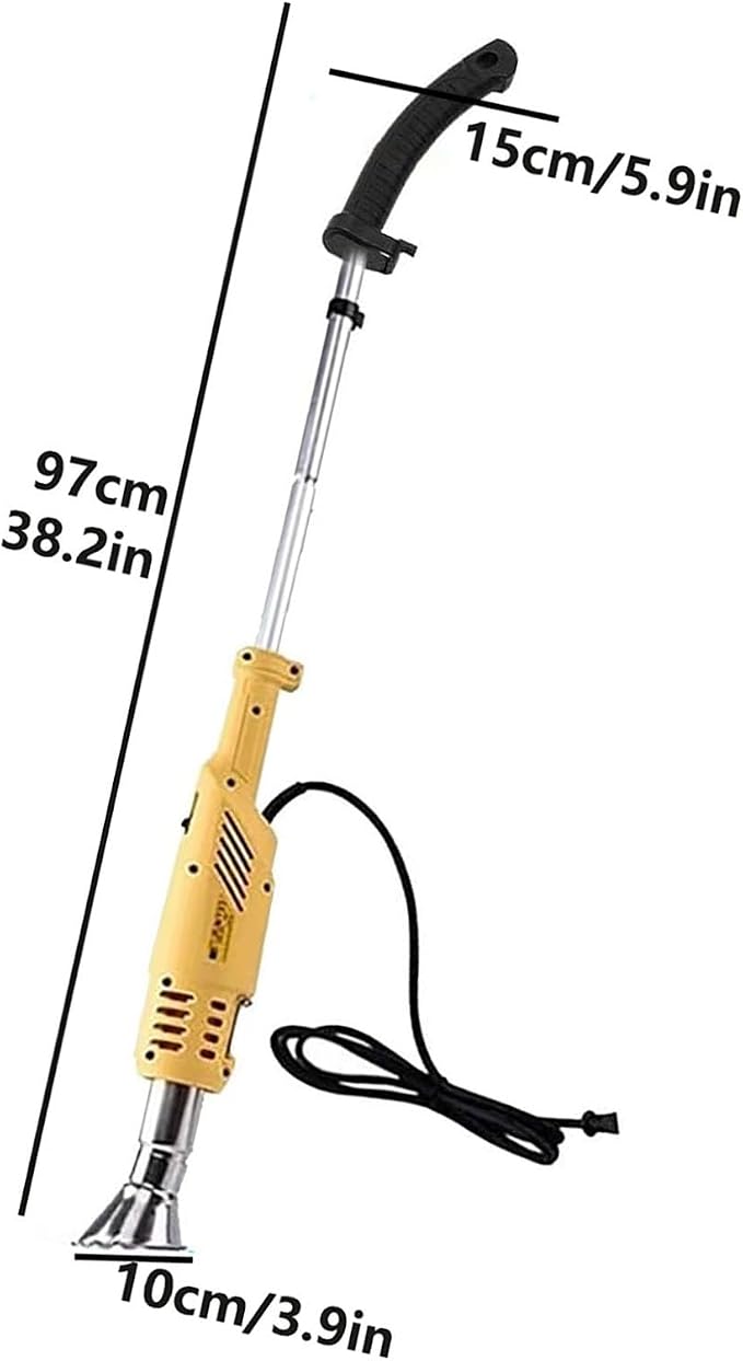 2000W Electric Thermal Weed Burner, 3-in-1 Hot Air Weed Killer with 60-650°C Dual Heat, Fast Airflow Garden Grass Remover, Portable Flame-Free Charcoal Igniter with Nozzles