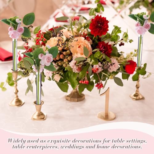 15 Pack 7.9" Glass Bud Vase Taper Candle Holder - Image 6