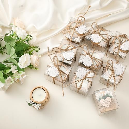 MTLEE 16 Pack Wooden Tealight Candle Holder Kit Guest Gifts, Classic - Image 5