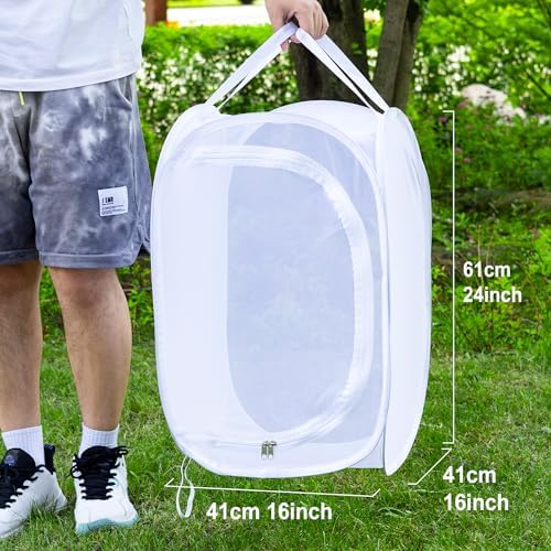 Pop‑up Butterfly Habitat Enclosure with High‑Clear PVC Panel & Fine Mesh - Image 5