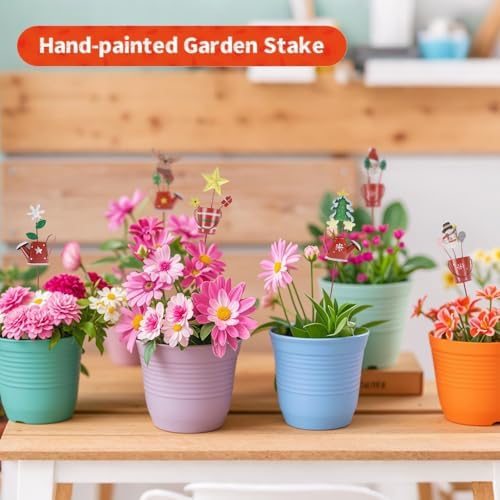 Christmas Decorative Garden Stakes Set 6PCS Waterproof Yard Decor - Image 4