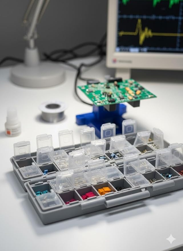 4 units AideTek BOX-ALL 40 Individual Compartments Organizer The Flexible Solution for Mixed Small Parts