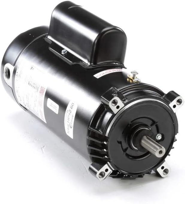 Century 2 HP Pool and Spa Pump Motor, Capacitor-Start/Run, 230V, 56C Frame Black SK1202-1 Each