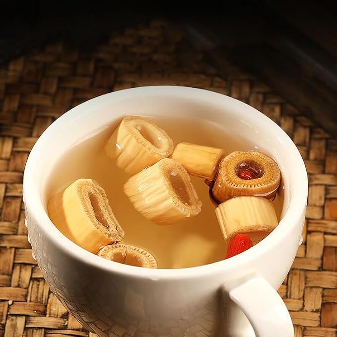 Dried Reed Rhizome- 7.05oz/200gPure Natural Chinese Herbal Medicine- Gan Lu Gen 干芦根 for Tea, Soup (Dried Phragmites Rhizome)