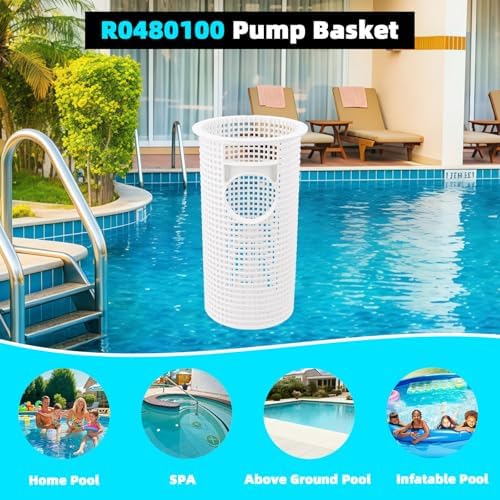 Pool Pump Debris Basket for Zodiac Jandy FloPro | R0480100 Precise replacement, Direct fit, Heavy‑duty plastic, Easy cleaning, Efficient debris inter, Equipment Protection
