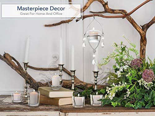 Royal Imports Hanging Oyster Glass Votive Candle Holders 2" Tall, Set of 12 - Image 2