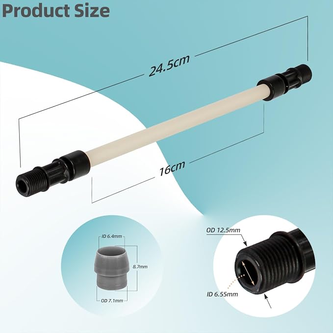 MCCP202 Pump Tubes #2 for Classic 45, 85, Single Head, SVP & S Series Pumps | MCCP202 Pump Tubes #2, 0-100 Psi / 0-6.9 Bar, Fits for Most Classic, 45, 85, Single Head, 85mhp17, SVP & S Series Pumps