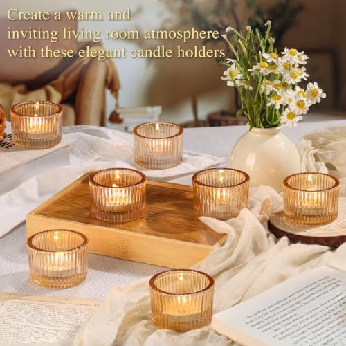 12 Pack Tealight Gold Candle Holders, Votive Tea Light Candle Holder - Image 4