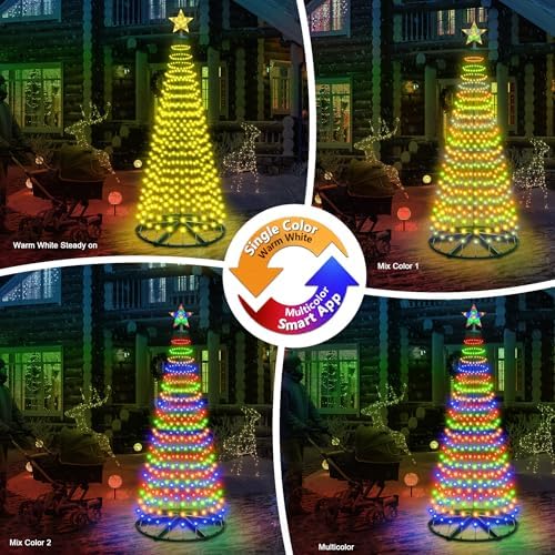 30+ Modes Smart Prelit Christmas Cone Tree with Lights 4ft 119 LED - Image 6