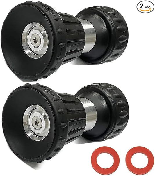 Cyprium Water Hose Nozzle Spray Water Nozzles 2 Pcs For Garden Fireman Style Hose Nozzle Outdoor Hose Nozzle Sprayer High Pressure Watertight Connections For Reliable Use In Gardening, Cleaning