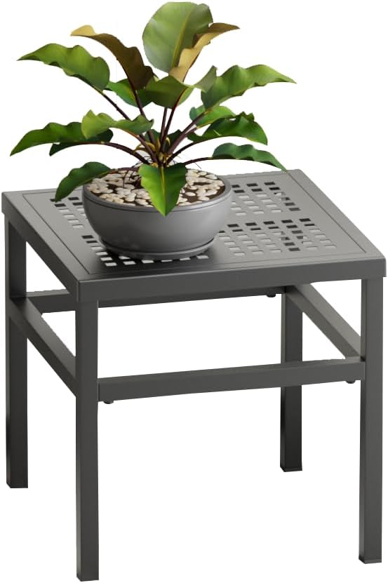 Plant Stand Aluminum Indoor &Outdoor Heavy Duty Rustproof | Indoor/Outdoor Extra-Sturdy Aluminum Plant Stand – Ideal for Patios, Gardens, Living Room Decoration