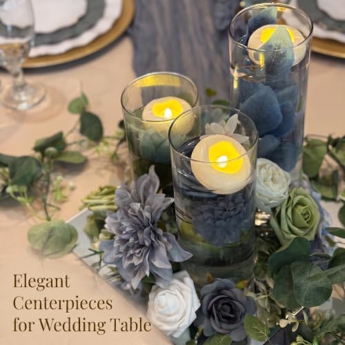 6 Pcs Hurricane Glass Candle Holders for Pillar Candle Clear Cylinder Vases - Image 2