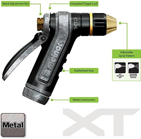 Melnor 65019-AMZ XT Metal Nozzle with QuickConnect Product Adapter Set, Adjustable Tip, Heavyweight Rear Trigger - Image 2