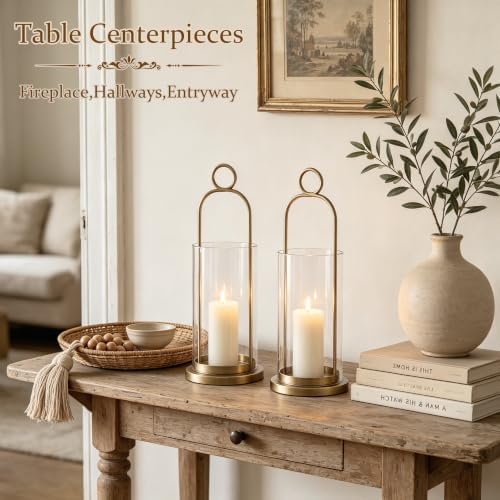 Wall Candle Sconces Hurricane Candles Holder Modern Pillar Candle Lantern - Image 3