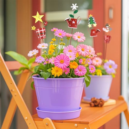 Christmas Decorative Garden Stakes Set 6PCS Waterproof Yard Decor - Image 5