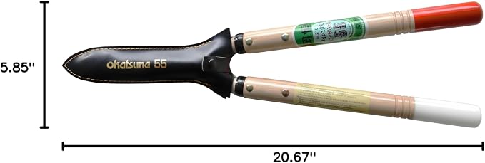 Okatsune Precision Hedge Shears 6" Blade, 20" total length
