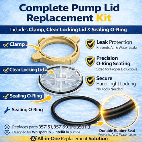 350013 350013Z Lid O-Ring Replacement for Pentair WhisperFlo IntelliFlo