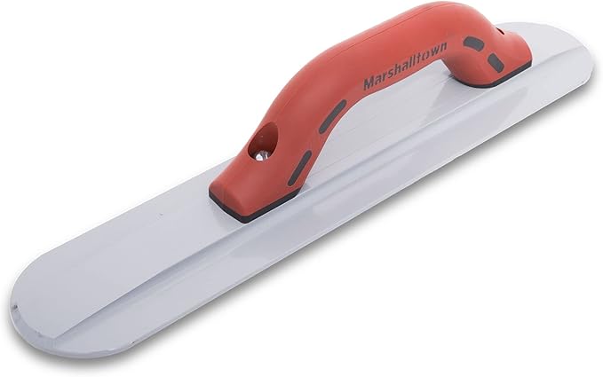 MARSHALLTOWN Round End Magnesium Hand Float, 16 x 3/8 Inch Mag Float with Standard DuraSoft Handle, Eliminates Marks, Provides Smooth Finish, Assembled in USA, Concrete Tools, 143D