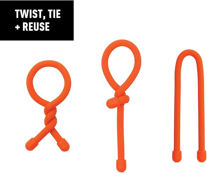 Nite Ize Original Gear Tie, Reusable Rubber Twist Tie