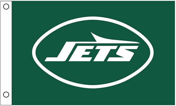 NFL New York Jets 3' x 5' Outdoor Durable Flag with Grommets | Heavy Duty Flag & Banner for Outdoor Garden Patio | Indoor Wall Decor Flag for Room | Works with Flag Poles for Outside House