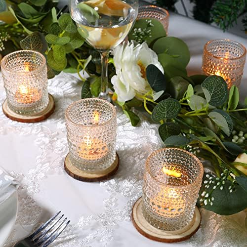 12 Pack Votive Candle Holders, Clear Tea Light Candle Holders for Home - Image 5