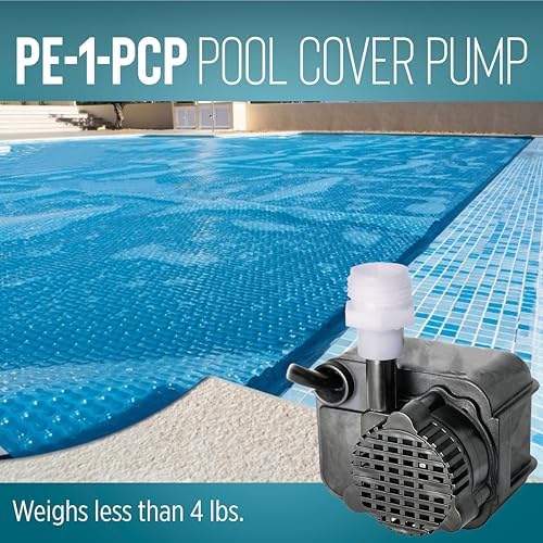 Little Giant PE-1-PCP, 115V, 170 GPH Manual Pool Cover Pump, 25' Cord