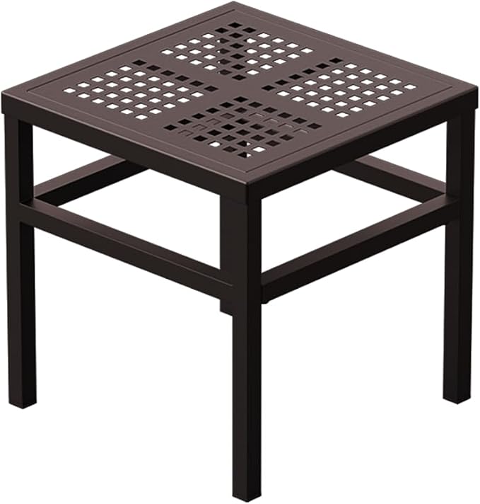 Aluminum Plant Stand Indoor &Outdoor Heavy Duty Rustproof | Indoor/Outdoor Extra-Sturdy Aluminum Plant Stand – Ideal for Patios, Gardens, Living Room Decoration（Brown）