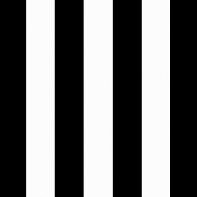 Arden Foam Patio Dining Outdoor Chair Cushions, 20 x 44, Premium High-Density Foam, Never Flattens, Weather-Proof for Outdoor Chairs, Black Cabana Stripe